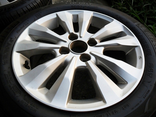 แม็กขอบ15 เอนไกแท้ 4รู100 สภาพใหม่ ยางมิชลินดอกหนา ล้อละ1125 แม็กขอบ15 เอนไกแท้ 4รู100 สภาพใหม่ ยางมิชลินดอกหนา ล้อละ1125