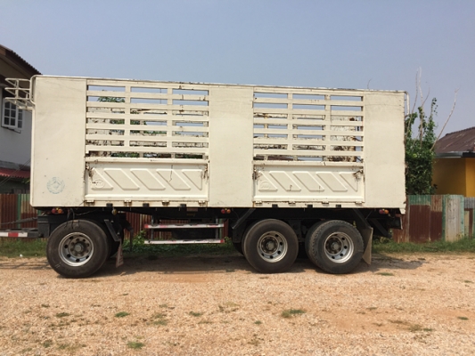 ฝากขายรถพ่วง HINO S500 344แรง ปลายปี 56 กระบะสามมิตร ไม่ดั้มพ์ ใส่ของได้ 32.7 ตัน สภาพเดิมๆ