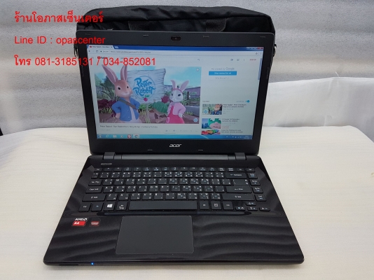 โน๊ตบุ๊ค ACER E5-421G AMD A4-6210 Ram 4G HDD 500 GB มีการ์ดจอแยก โน๊ตบุ๊ค ACER E5-421G AMD A4-6210 Ram 4G HDD 500 GB มีการ์ดจอแยก