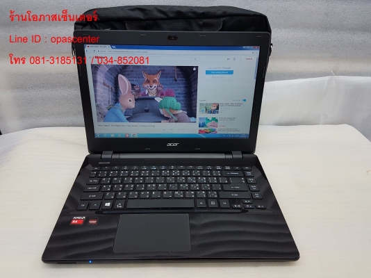 โน๊ตบุ๊ค ACER E5-421G AMD A4-6210 Ram 4G HDD 500 GB มีการ์ดจอแยก โน๊ตบุ๊ค ACER E5-421G AMD A4-6210 Ram 4G HDD 500 GB มีการ์ดจอแยก