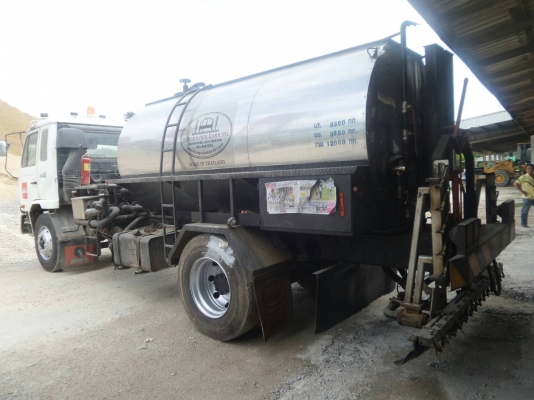 รสเปร์ยางถัง6000ลิตร อู่รุ่งโรจน์ ตัวรถ NISSAN UD ถังสเปร์ใหม่เอี่ยม