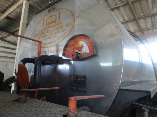 รสเปร์ยางถัง6000ลิตร อู่รุ่งโรจน์ ตัวรถ NISSAN UD ถังสเปร์ใหม่เอี่ยม