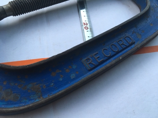 C-Clamp RECORD (Made in England) ขนาด 8"