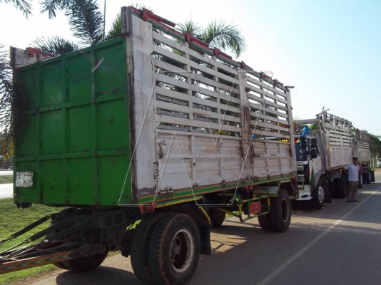 ขายหางพ่วง 2 เพลา ไม่ดั๊ม ยาว 6.40 เมตร ( อู่ สหกิจ )