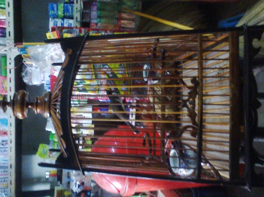 กรงนกหัวจุกไม้สัก