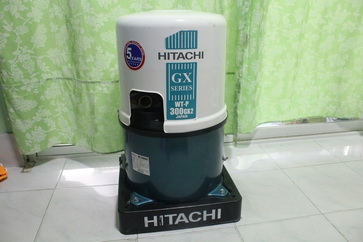 ปั๊มน้ำอัตโนมัติยี่ห้อ HITACHI WT-P300GX2 สภาพดีพร้อมใช้งานครับ