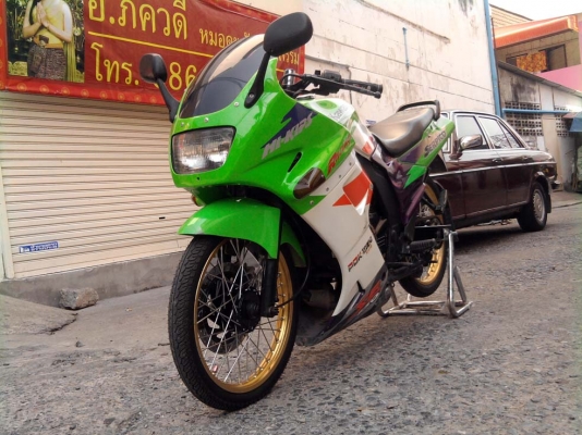 ขออนุญาติขาย KAWASAKI SERPICO SE 150 CC. สีเขียว ล้อทอง D.I.D