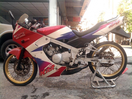 ขออนุญาติขาย KAWASAKI KR 150 CC. ปี 97 สีแดงขาว ล้อทอง