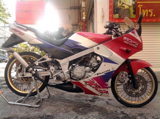 ขออนุญาติขาย KAWASAKI KR 150 CC. ปี 97 สีแดงขาว ล้อทอง
