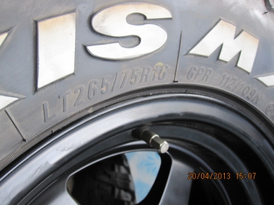 แม็ก 16 te37x ขอบ 16 พร้อมยาง maxxis 265/75/16