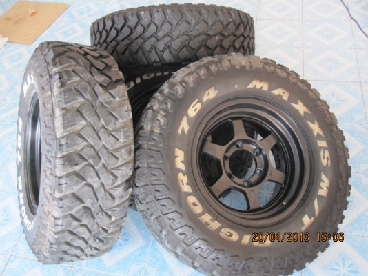 แม็ก 16 te37x ขอบ 16 พร้อมยาง maxxis 265/75/16