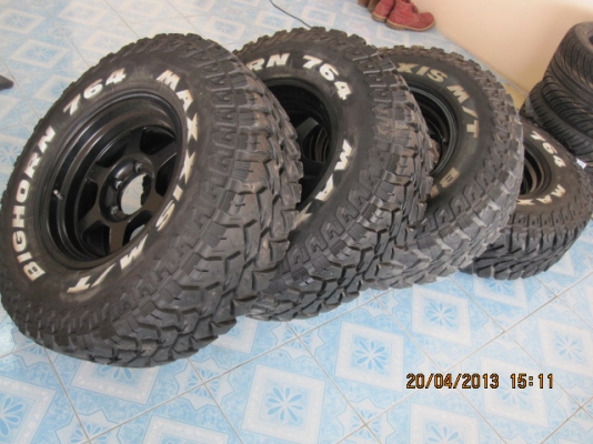 แม็ก 16 te37x ขอบ 16 พร้อมยาง maxxis 265/75/16