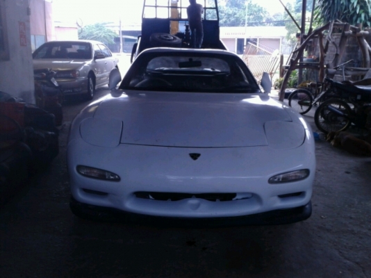 ขายรถสปอรต์mazda rx7 นำเข้าสีขาวมุกสวย