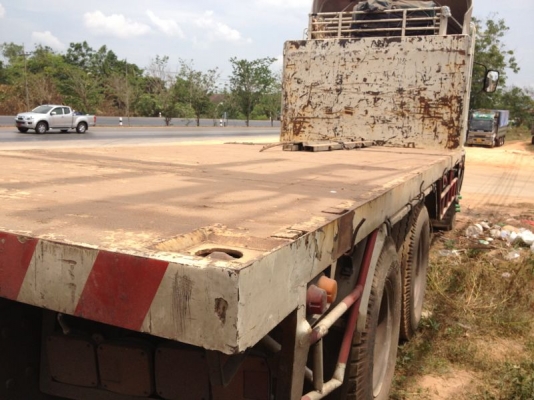 รถฮีโน่ 10 ล้อ พื้นเรียบ 320 แรงม้า ปี 53 ( ขายแม่ลูก ) สนใจติดต่อ 081 - 6079515