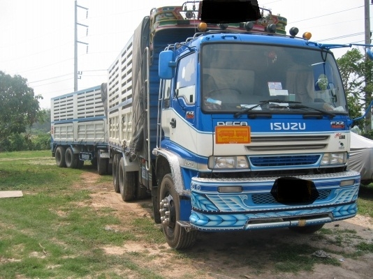 ขายสิบล้อ ISUZU เดก้า 320  พ่วงแม่ลูก 3คานแท้