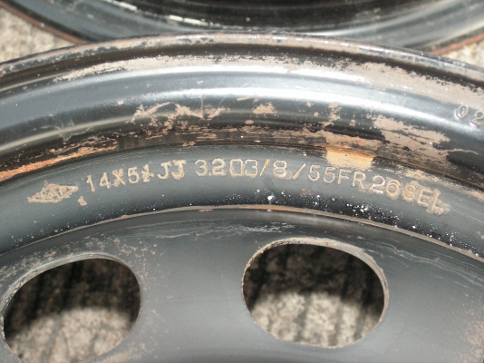 กระทะเหล็กขอบ14"4รู100 กระทะเหล็กขอบ14"4รู100