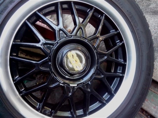 แยกMAGยางได้ Mag BBS ขอบ 15 4รู100 พร้อมยาง 195 55 15 ดอกหนาๆ