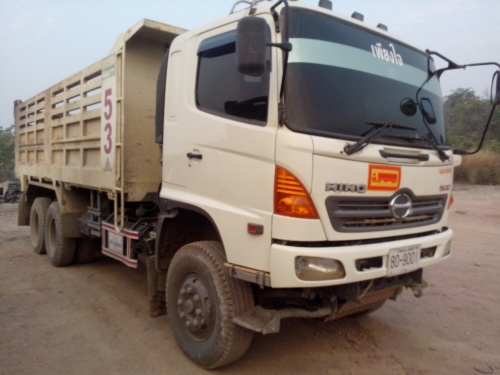 10ล้อดั้มHINO 344 แรง ซีรี500 ไมล์6หมื่นกว่าโล