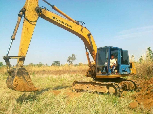 ขายรถแบคโฮ KOMATSU PC 150-3 เครื่องเดิมปั้มเดิมโซ่หนาเอวแน่นเอกสารสัญญาซื้อขาย