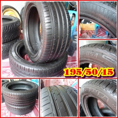 195/50/15" DUNLOP.LM703ปี09(2เส้น =1,400บ.) / (FIRENZA.ดอกเต็มๆ(ปี 10)2เส้น =1,600บ.)  เหมา4เส้น ลดเหลือ 2,700บ.