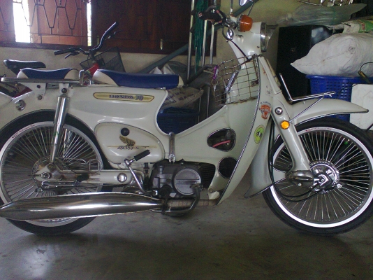 HONDA-C70สีขาวมุกไม่มีเล่มสุดท้ายแล้วครับ