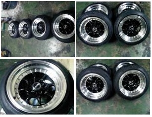 ขายครับ XXR 002 ขอบ15 ออฟเซ็ต0 พร้อมยาง