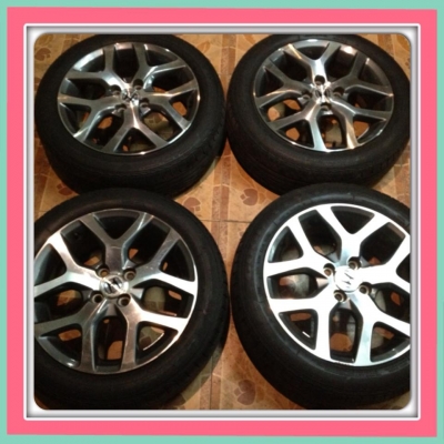 ขายแม็กซ์เดิมขอบ16 ตัว Honda City 4/100 + ยาง ราคา 6,900 บ.ราคาถูก