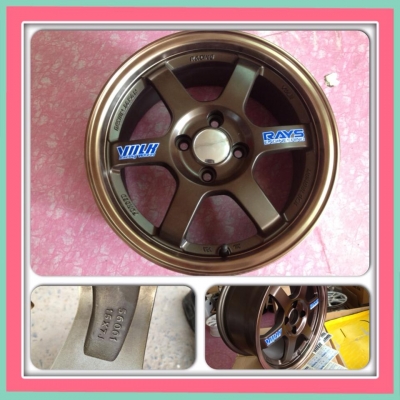 ขายแม็กมือ2เหมือนมือ1 TE37 ขอบ15 กว้าง 7 ราคา 9,000 บาท ใส่แค่วันเดียว!