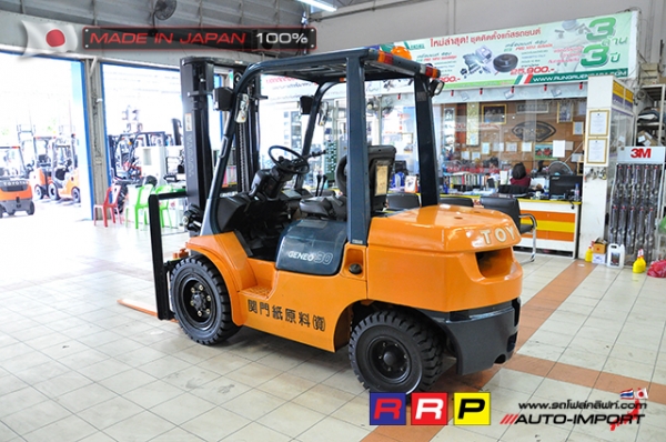 ขายรถโฟล์คลิฟท์มือสอง TOYOTA รุ่น 7FD30-18102 นำเข้าจากประเทศญี่ปุ่น 100\% ไม่เคยใช้งานในไทย ขายรถโฟล์คลิฟท์มือสอง TOYOTA รุ่น 7FD30-18102 นำเข้าจากประเทศญี่ปุ่น 100\% ไม่เคยใช้งานในไทย