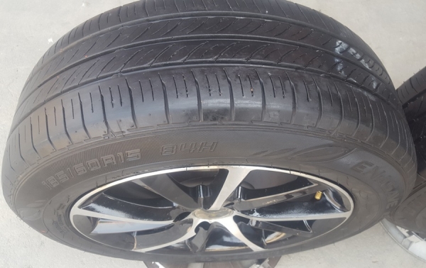 ล้อมือ2 FLEDERMAUS ขอบ15 4รู100 ยางปี16  4 ล้อ