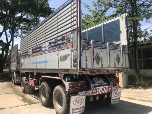 ขายรถพ่วงดั้ม360 ปี57DT วิ่งน้อย95000โล ใส่ของได้30.9ตัน