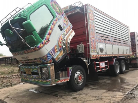 ขาย ISUZU 360 พ่วงแม่ลูก กระบะเนียมคอกเกษตร อู่ สมศักดิ์ รถปี 57