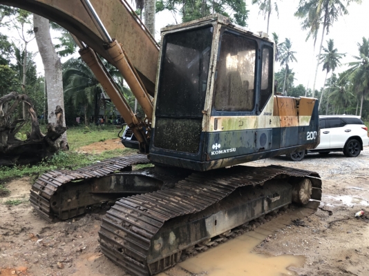 ขายรถขุดPc200-5 ตัวเดินจีบ เอกสารซื้อขาย ไฟฟ้าไม่ต้องใช้