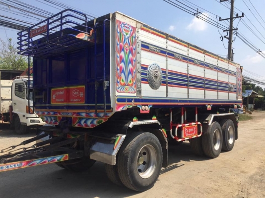 Isuzu 360 แรง ปี 55 แม่ลูกดัมพ์มิเนียมอู่สหะกิจ ลูกสามเพลาแท้ พร้อมใช้งานค่ะ