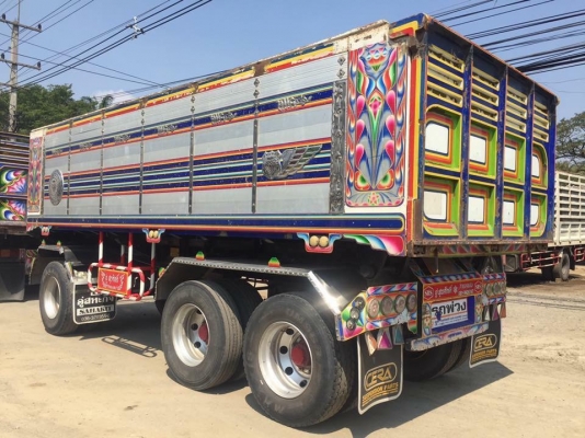 Isuzu 360 แรง ปี 55 แม่ลูกดัมพ์มิเนียมอู่สหะกิจ ลูกสามเพลาแท้ พร้อมใช้งานค่ะ