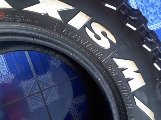 Maxxis MT764 ขนาด 265-75-16 ปี15 สภาพสวยๆ 1ชุด Maxxis MT764 ขนาด 265-75-16 ปี15 สภาพสวยๆ 1ชุด