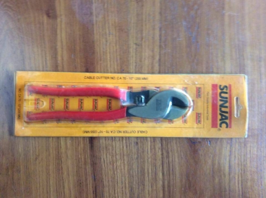ขายคีมตัดสายไฟฟ้าขนาด9&quot; SUNJAC MADE IN JAPAN.ใหม่เก่าเก็บ