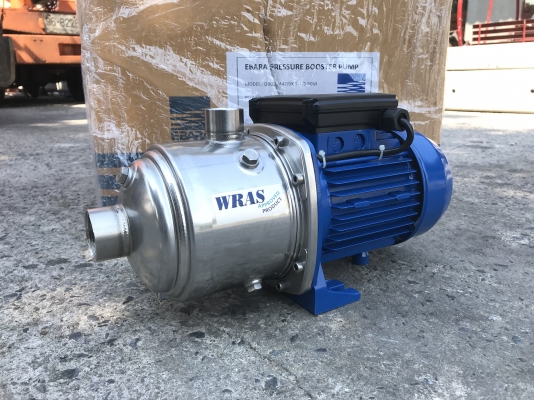 ขายปั้มน้ำแรงดันสูงหัวปั้มสแตนเลส Ebara 1.2HP. 220V ไฟบ้าน รุ่นใบพัด 4ชั้น made in Italy ขนาดเข้า 1.2นิ้ว ออก 1นิ้ว ของใหม่แกะกล่อง สั่งซื้อราคาตัวละ 9,900 บาท