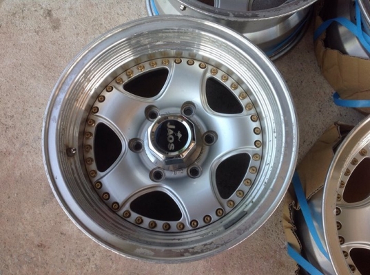 ล้อ JAOS VICTRON 2 ชิ้นแท้ 15x7.5 ลบ14 6รูกระบะ มี5ว ประมูลญี่ปุ่น
