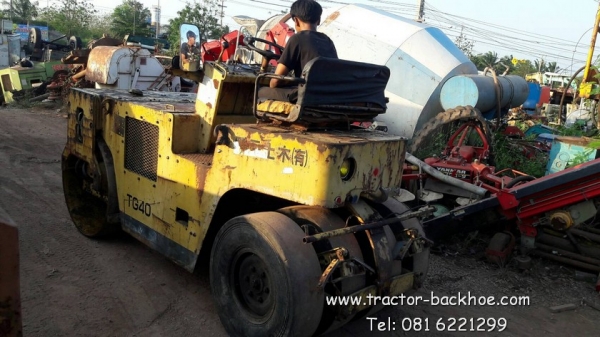 ขาย รถบดดิน อัดดิน สั่นสะเทือน หน้าเหล็กหลังยาง SAKAI เครื่องคูโบต้า ดีเซล 4 สูบ รุ่น TG 40 เก่าญี่ปุ่น