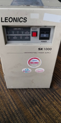 800 บ.โทร 083-2000058 LINE ID: line832923 UPS เครื่องสำรองไฟ LEONICS รุ่น SX1000 แบตเสื่อมเดิมใช้ 4 