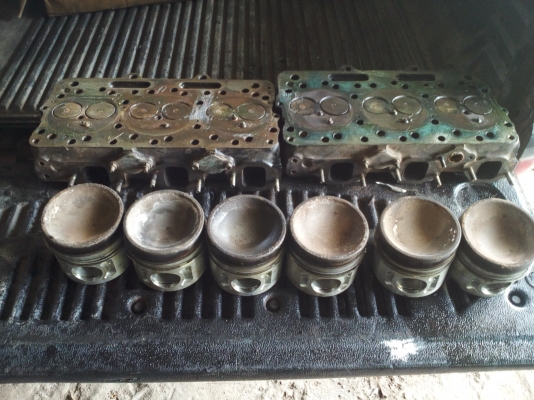 ขายฝาสูบและลูกสูบแท้นอกของUD ใส่PF6 ราคา 30000 บาท