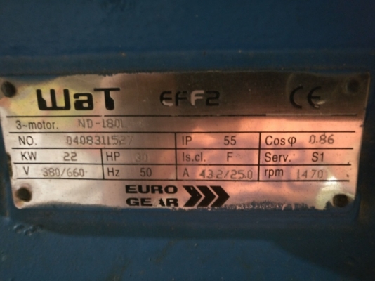 ขายมอเตอร์ไฟฟ้า 3 เฟส 30 HP