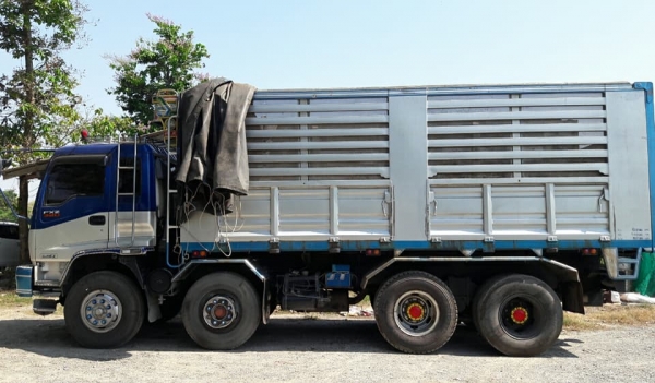 12 ล้อ ISUZU FXZ320  ปี49  กระบะเหล็ก - ดั้ม อู่ เอส ที บรรทุกได้ 17,500 กก. ยางสวย พร้อมใช้