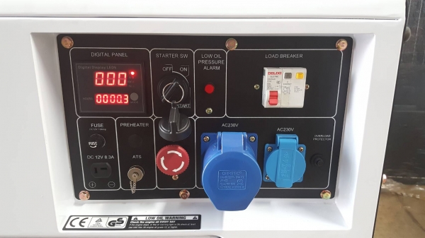 เครื่องปั่นไฟ ขนาด 6.25 KW 230V 1 เฟส รับประกัน1ปี มีสินค้าพร้อมส่ง