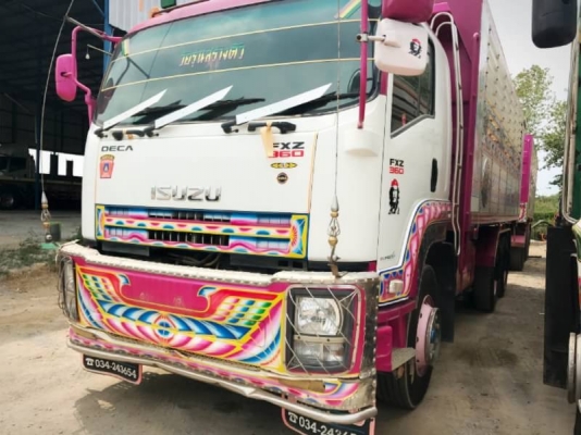 Isuzu 300 แรง ปี 56 แม่ลูกดัมพ์เกษตร  อู่ธวัสชัยนครปฐม รถใช้งานน้อย บรรทุกได้ 31 ตัน แม่ยาว 6.20 ม. ลูกยาว 7.00 ม. รถสวยเดิมพร้อมใช้งาน ยางดี ทะเบียนพร้อม