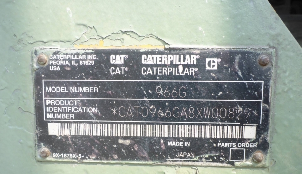 ขายรถตัก ยี่ห้อCAT รุ่น 966G