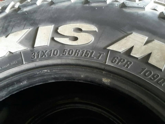 Maxxis MT 31-10.5-15 ปี13 สภาพสวยๆ 1ชุด Maxxis MT 31-10.5-15 ปี13 สภาพสวยๆ 1ชุด