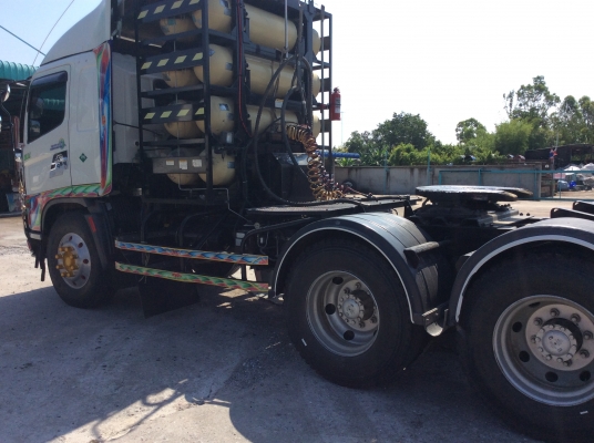 HINO mega260 ซีรี่ย์500 ก๊าซโรงงาน สิบล้อหัวลาก2เพลารถบ้านปี54