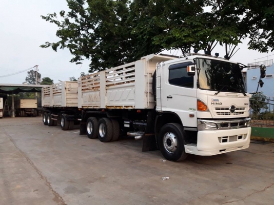 Hino 344 ปี 58 แม่ลูกดัมพ์สามมิตร เดิมๆ ไม่เคยทำสี พร้อมใช้งานสุดๆค่ะ